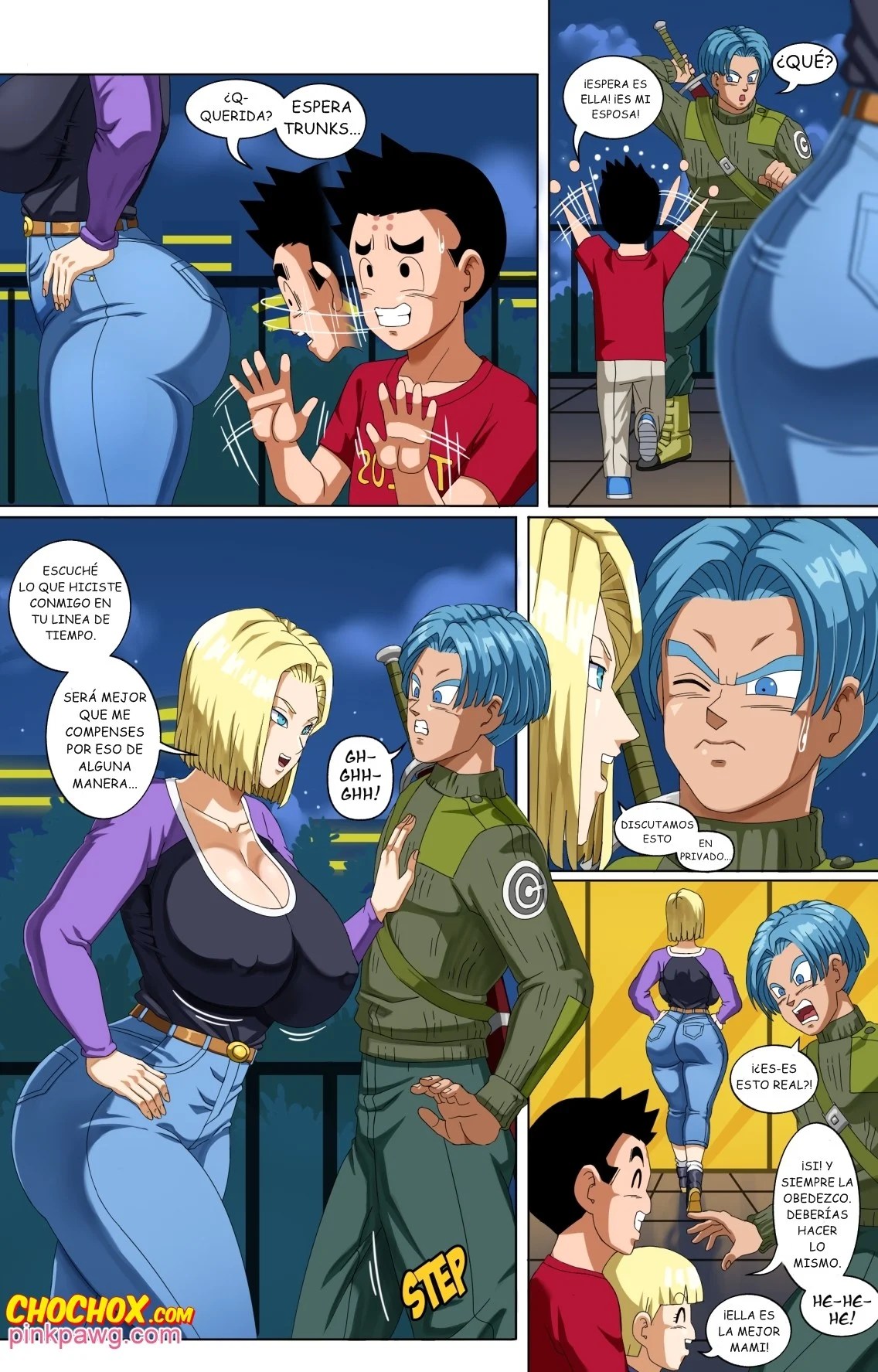 Android 18 and Trunks – PinkPawg - ba2827e794b594c0c35b907ffa86d430