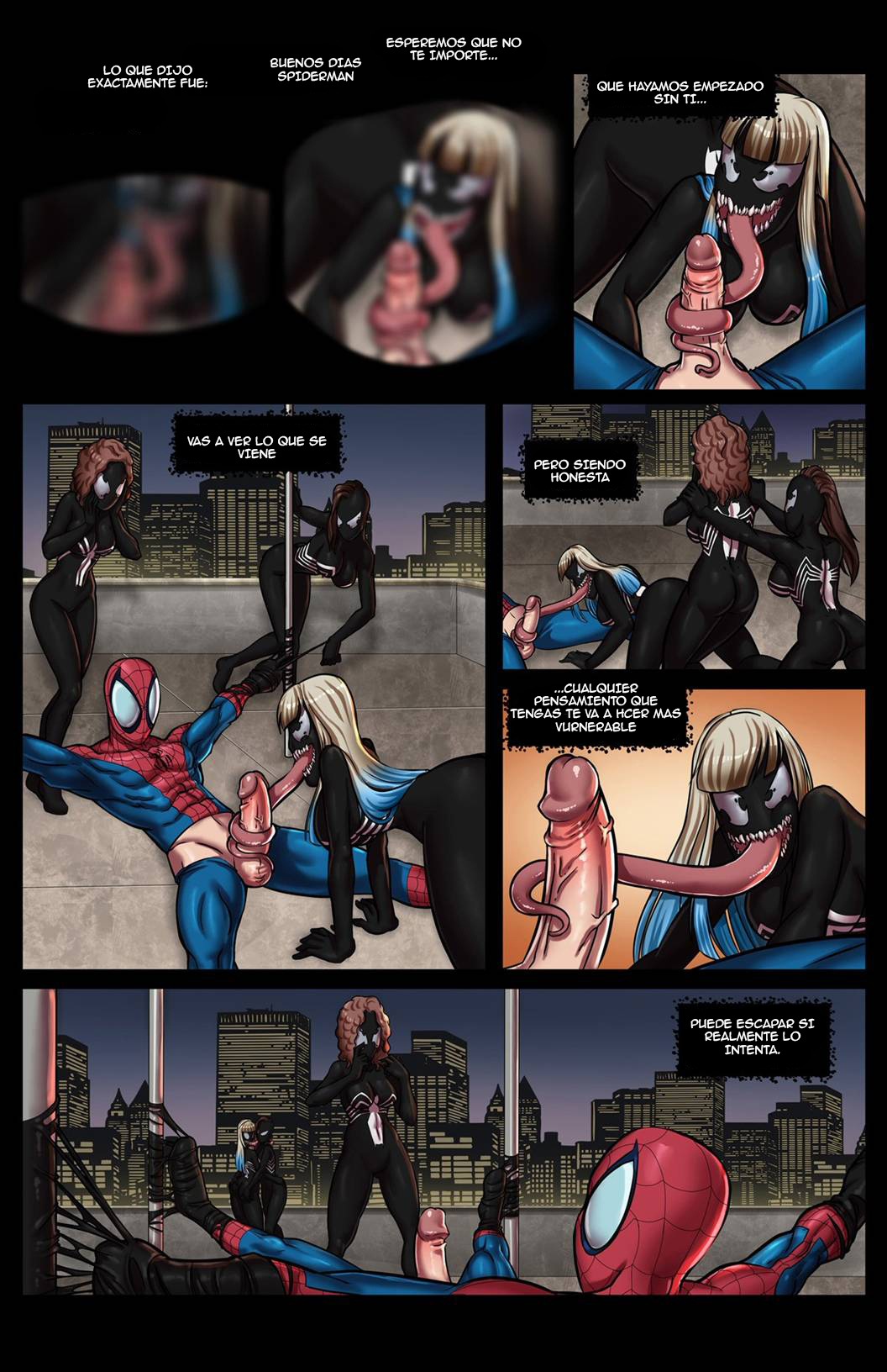 Venom Stalks Spiderman – Tracy Scops - 650da49a48392606c2a4052237f0e8e2