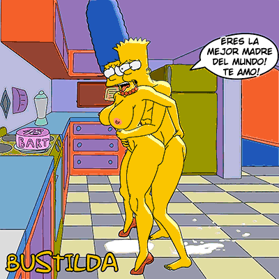 Bart and Marge Simpson – Bustilda - 0b37f25721ec49d6a742b178537f5700